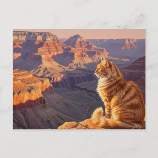 Cat at Grand Canyon National Park Postkarte (Vorderseite)