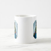 Cat Ate The Canary Feather Art | Unique Colorful Kaffeetasse (Mittel)