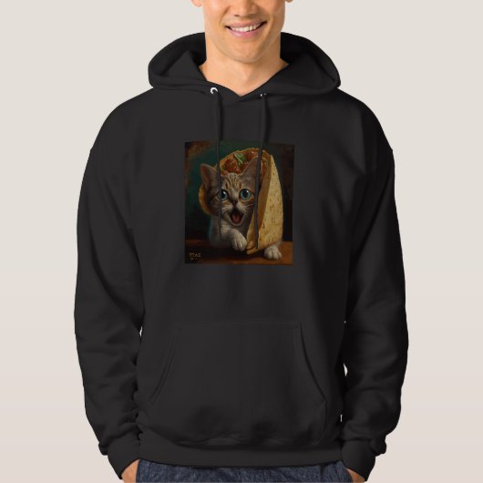Cat Attack Taco Hoodie (Vorderseite)