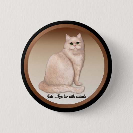 Cat Attitude Button (Vorderseite)