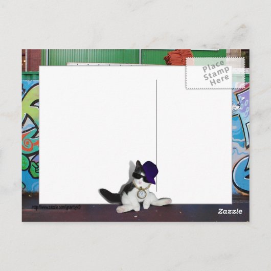 Cat Attitude.........Cat-itude! Postkarte (Rückseite)