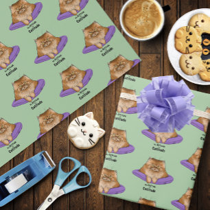 Cat Attitude Funny Geschenkpapier