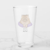 Cat Attitude Funny Glas (Rückseite)