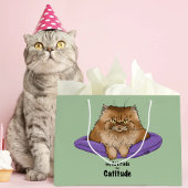 Cat Attitude Funny Große Geschenktüte
