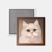 Cat Attitude Magnet (Vorderseite/Rückseite)