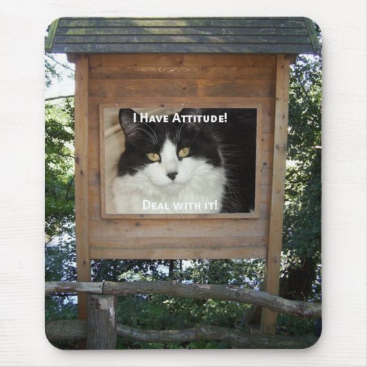 Cat Attitude Mousepad (Vorne)