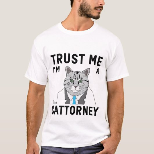 Cat Attorney – Funny Lawyer Cat Shirt (Vorderseite)