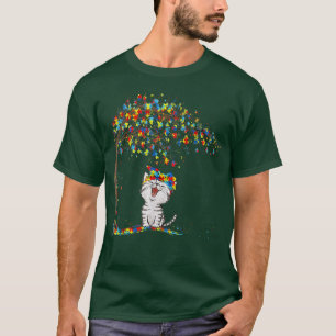 Cat Autism Niedlich Cat Autism Tree Puzzle Katze K T-Shirt