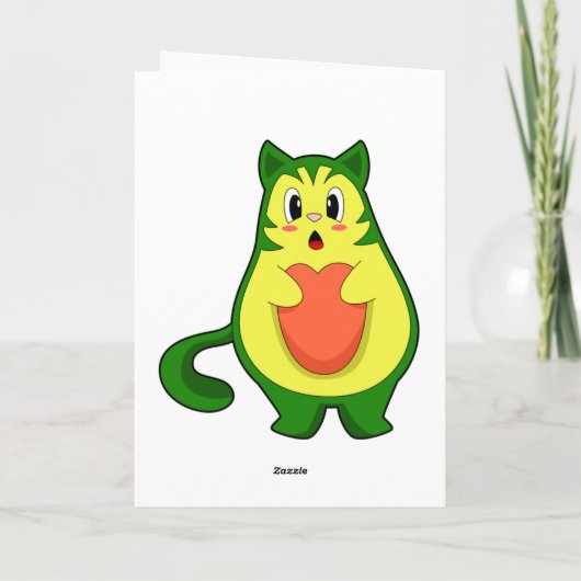 Cat Avocado Karte (Rückseite)