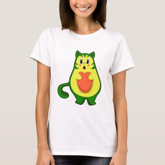 Cat Avocado T-Shirt (Vorderseite)