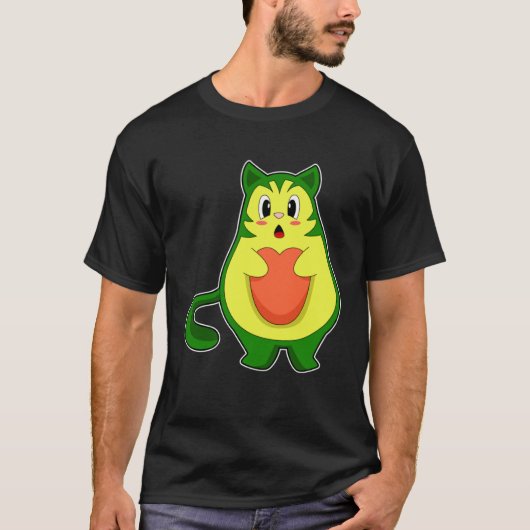 Cat Avocado T-Shirt (Vorderseite)