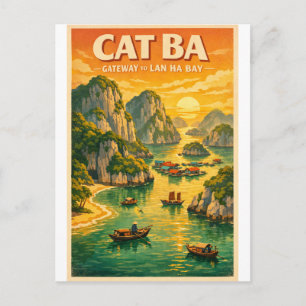 Cat Ba-Insel, Hai Phong, Vietnam, in klassischer M Postkarte