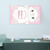 Cat Baby Dusche Kitty Pink Banner (Messeveranstaltung)