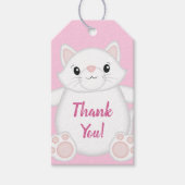 Cat Baby Dusche Kitty Pink Geschenkanhänger (Vorderseite)