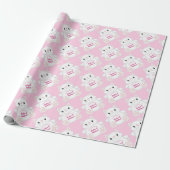 Cat Baby Dusche Kitty Pink Geschenkpapier (Ungerollt)