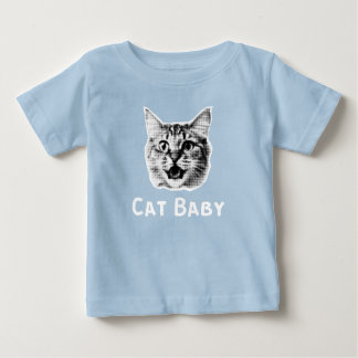 Cat Baby Retro Baby T-shirt