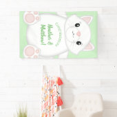 Cat Baby Shower Kitty Banner (Insitu)