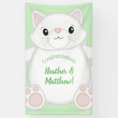 Cat Baby Shower Kitty Banner (Vertikal)
