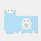 Cat Baby Shower Kitty Blue Boy Geschenkschachtel (Ungefaltet)