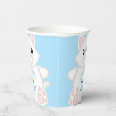 Cat Baby Shower Kitty Blue Pappbecher (Rechts)