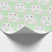 Cat Baby Shower Kitty Geschenkpapier (Ecke)