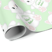 Cat Baby Shower Kitty Geschenkpapier (Rolleneckpunkt)