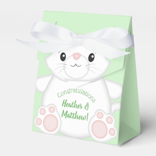 Cat Baby Shower Kitty Geschenkschachtel (Vorderseite)