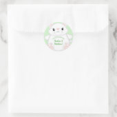 Cat Baby Shower Kitty Runder Aufkleber (Tasche)