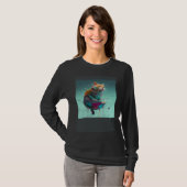 Cat Backfloating Colorful T-Shirt (Vorne ganz)