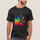 Cat Bacon Rainbow Cat Bacon T-Shirt (Vorderseite)