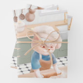 Cat Baker Baby - Cosy Morning Kneading Geschenkpapier Set (Beispiel)