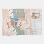 Cat Baker Baby - Cosy Morning Kneading Geschirrtuch (Horizontal)