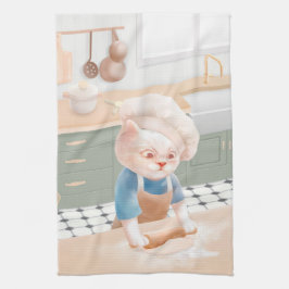 Cat Baker Baby - Cosy Morning Kneading Geschirrtuch