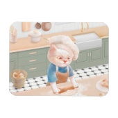Cat Baker Baby - Cosy Morning Kneading Magnet (Horizontal)