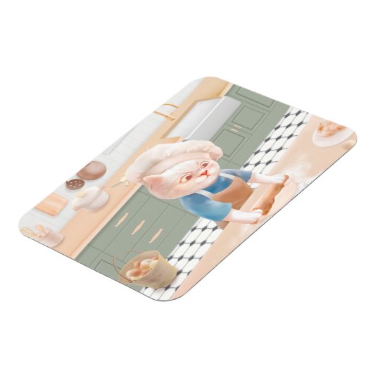 Cat Baker Baby - Cosy Morning Kneading Magnet (Linke Seite)