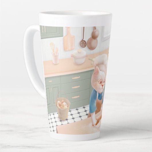 Cat Baker Baby - Cosy Morning Kneading Milchtasse (Linke Ecke)