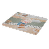 Cat Baker Baby - Cosy Morning Kneading Schneidebrett (Ecke)