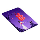 Cat & Ballerina am Mitternachtsbaum Magnet (Rechte Seite)