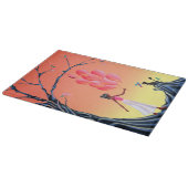 Cat & Ballerina bei Sunlit Tree Schneidebrett (Ecke)