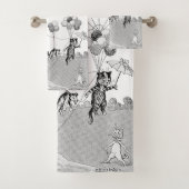 Cat Balloon Trip, Louis Wain Badhandtuch Set (Insitu)