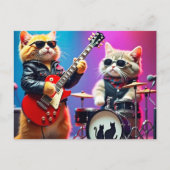 Cat-Band Postkarte (Vorderseite)