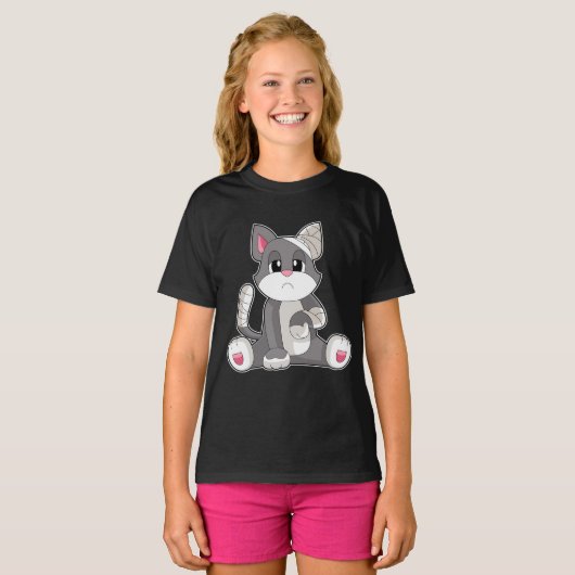 Cat Bandage T-Shirt (Vorne ganz)
