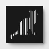 CAT BAR CODE Kitty Strichcode Muster Fotoplatte (Vorderseite)