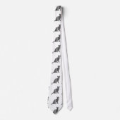 CAT BAR CODE Kitty Strichcode Muster Krawatte (Vorderseite)