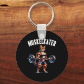 Cat Barbell Design For Bodybuilders Bodybuilding  Schlüsselanhänger (Vorderseite)