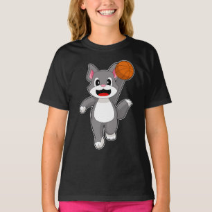 Cat Basketball-Spieler Basketball T-Shirt