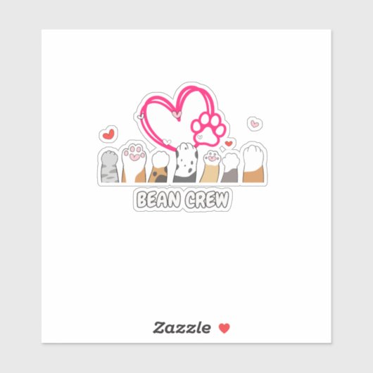 Cat Bean Crew Aufkleber (Blatt)