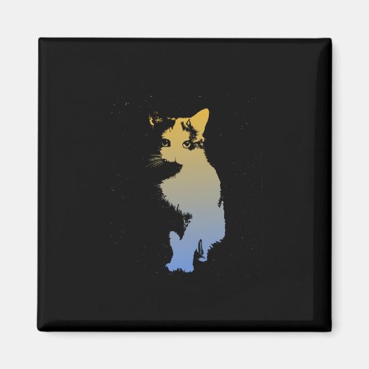 Cat Beige Magnet (Vorne)