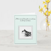 Cat Beileid Beileidsbekundungen Karte (Gelbe Blume)