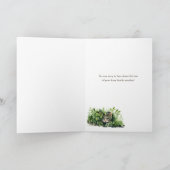 Cat-Beileid-Blätter und Katzen-Collage Karte (Innenseite)